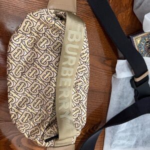 Burberry Beige Monogram Belt Bag